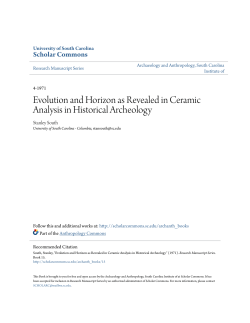 Evolution and Horizon as Revealed in Ceramic Analysis in Historical