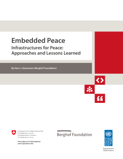 Embedded Peace - Berghof Foundation