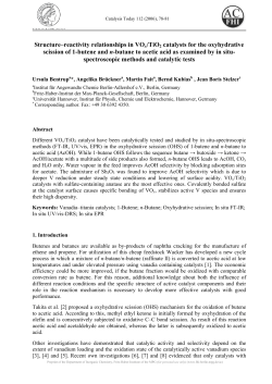 Structure&ndash;reactivity relationships in VOx/TiO2 catalysts for the