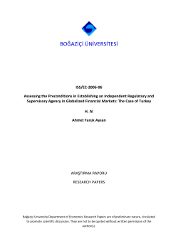 boğazi̇&ccedil;i̇ &uuml;ni̇versi̇tesi̇ - Bogazici University, Department of