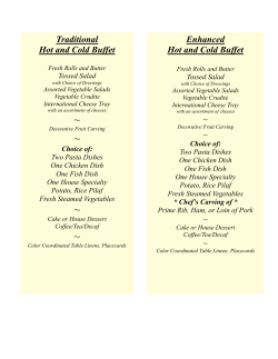 Traditional Hot And Cold Buffet