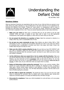 The Defiant Child