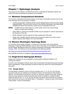 Chapter 1 Hydrologic Analysis