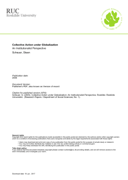 Collective Action under Globalization
