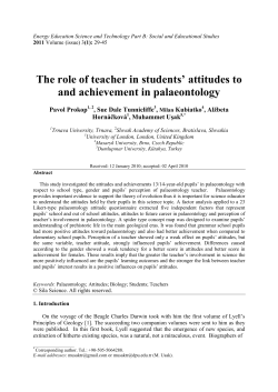 The role of teacher in students` attitudes to and achievement in