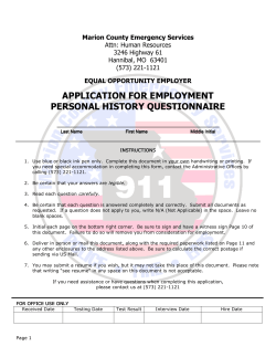 application for employment personal history questionnaire