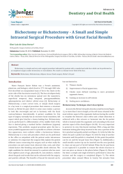 Bichectomy or Bichatectomy - A Small and Simple Intraoral Surgical