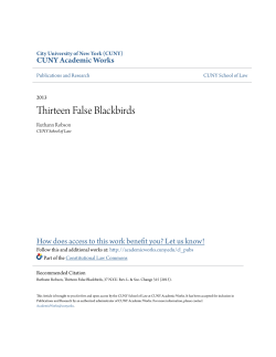 Thirteen False Blackbirds