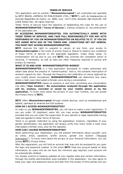 Terms of use - Woman Interrupted