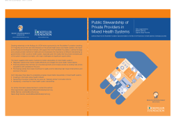 Public Stewardship of Private Providers in Mixed Health Systems