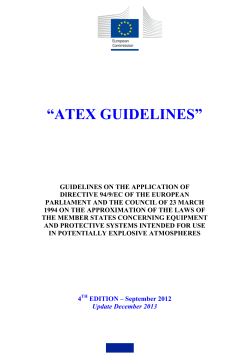 ATEX Guidelines - 4th Edition - September 2012