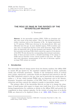 The role of PAHs in the physics of the interstellar medium