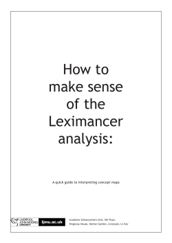 How to make sense of the Leximancer analysis