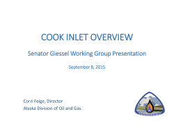 cook inlet overview - Alaska Senate Majority