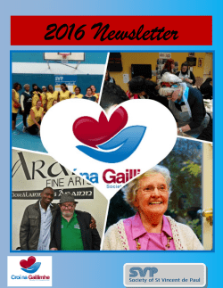 to read our PDF newsletter 2016 - Cro&iacute; na Gaillimhe Resource Centre