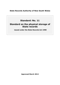 Standard on the Physical Storage of State