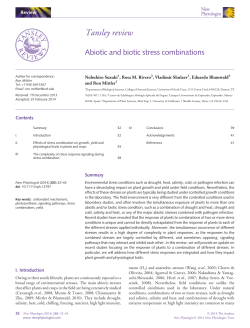 Abiotic and biotic stress combinations
