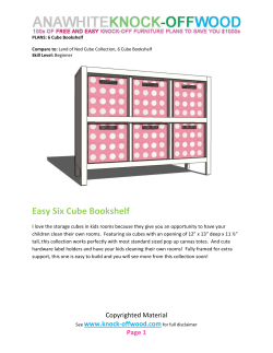 Easy Six Cube Bookshelf