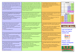 School Menu - Ottery St Mary Primary School
