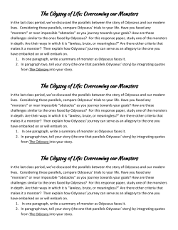 The Odyssey of Life: Overcoming our Monsters The Odyssey of Life