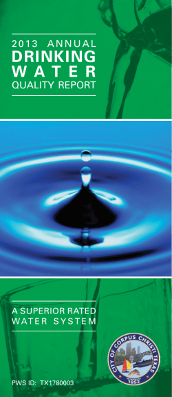 drinking water - City of Corpus Christi