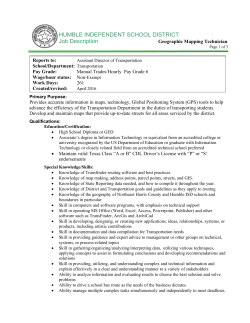 HUMBLE INDEPENDENT SCHOOL DISTRICT Job Description