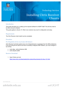 Installing Citrix Receiver Ubuntu