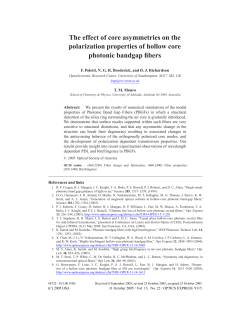 The effect of core asymmetries on the polarization properties of