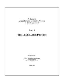 the legislative process