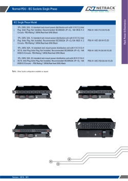 Normal PDU IEC Sockets