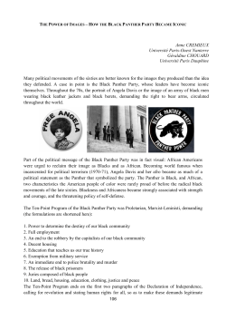 the power of images &ndash; how the black panther