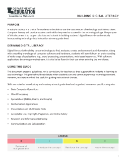 Building Digital Literacy