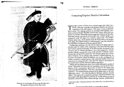 Comparing Empires: Manchu Colonialism