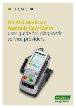 Medicare User Guide - Diangnostic