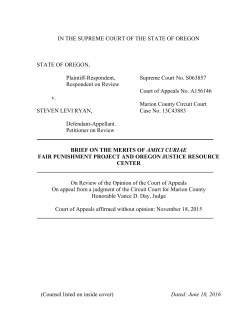 amicus brief - Fair Punishment Project