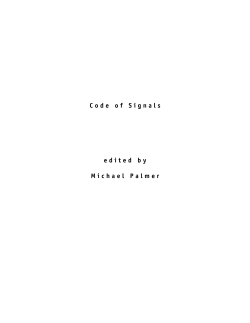 Code of Signals - Duration Press
