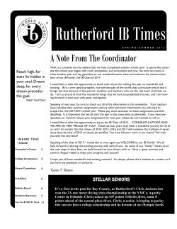 Rutherford IB Times - Bay District Schools