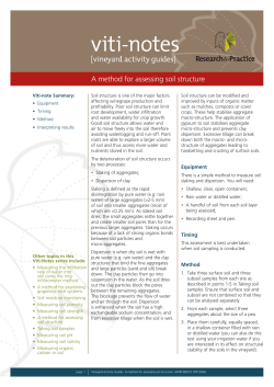 A method for assessing soil structure
