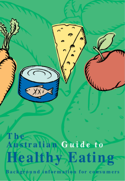 The Australian Guide to Healthy Eating