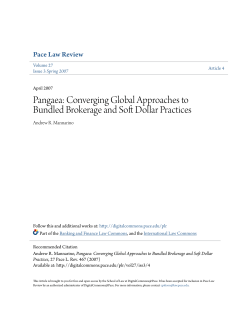 Pangaea: Converging Global Approaches to Bundled Brokerage