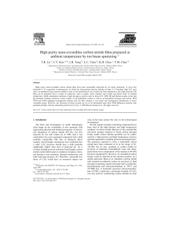 High purity nano-crystalline carbon nitride films prepared at ambient