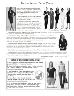 Dress for Success &ndash; Tips for Women