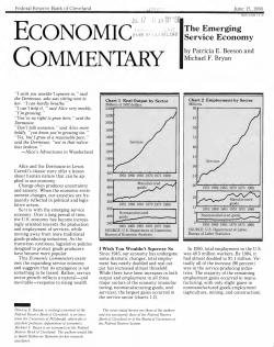 The Emerging Service Economy - Federal Reserve Bank of Cleveland