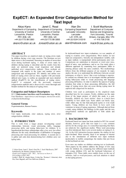 ExpECT: An Expanded Error Categorisation