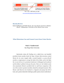 Reseña/Review What Historians Can and Cannot Learn from Crime