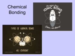 Ionic Bonding Notes