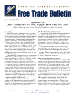 Chinese Currency Rise Will Have a Negligible Effect