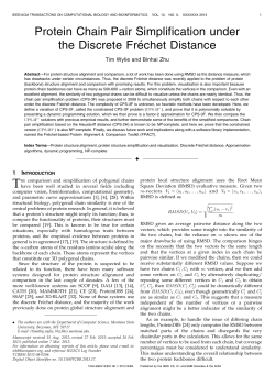 Protein Chain Pair Simplification under the Discrete Fre&acute;chet Distance