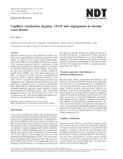 Capillary rarefaction, hypoxia, VEGF and