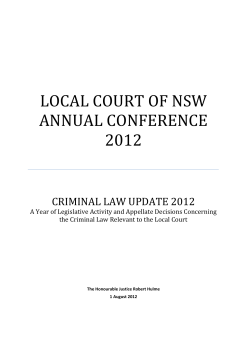 Criminal Law Update